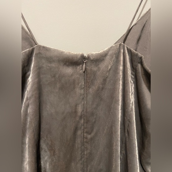 H&M Grey Velvet Dress - Picture 4 of 6